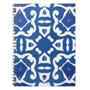 Cuaderno Baldosas de cerámica azulejo portugal. Viñeta sin