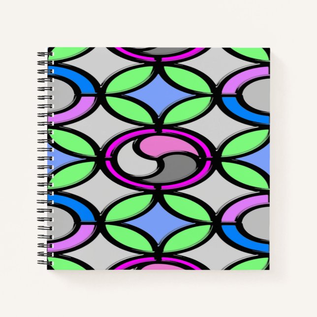 Cuaderno Baldosas de color cristal (Anverso)
