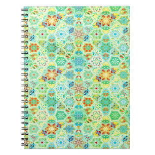Cuaderno Baldosas de mosaico brillante Spiral Fotografia Bl