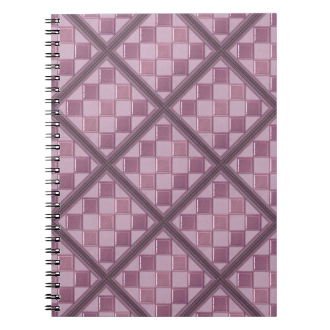 Cuaderno Baldosas de vidrio color beige 3D (Frente)