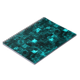 Cuaderno Baldosas digitales Aqua Glimmer