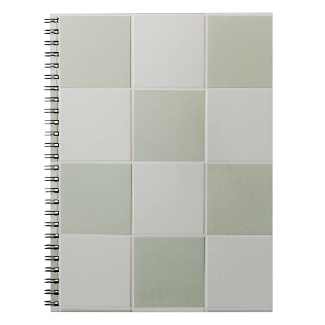 Cuaderno Baldosas grises y blancas (Frente)