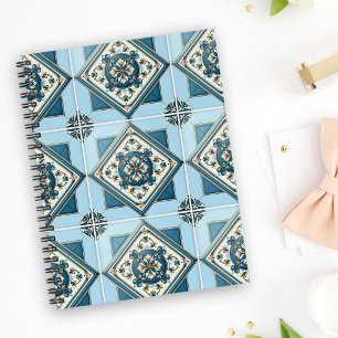 Cuaderno Baldosas mediterráneas, portuguesas, azulejo, mall