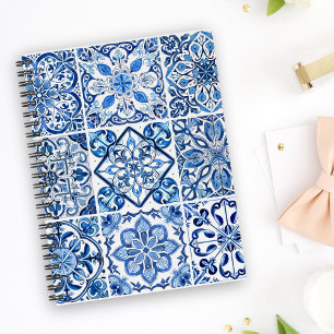 Cuaderno Baldosas mediterráneas, portuguesas, azulejo, mall