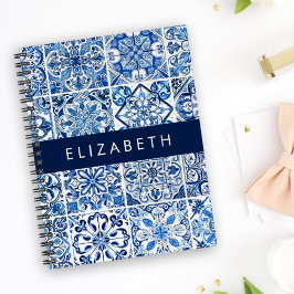 Cuaderno Baldosas mediterráneas, portuguesas, azulejo, tu n