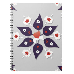 Cuaderno Baldosas otomanas antiguas, de estilo turco, abstr