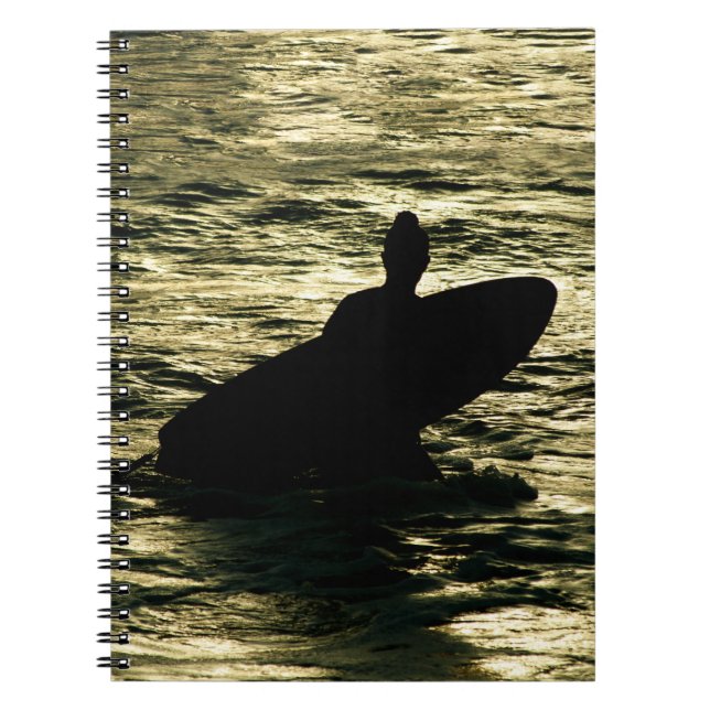 Cuaderno Bali Surfer Golden Hour Spiral Notebook (Frente)