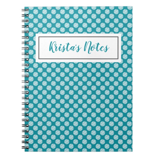 Cuaderno Ball de yarn notas para el diseño Imprimir el text (Frente)