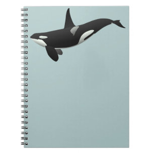 Cuaderno Ballena asesina de orcas blancas y negras