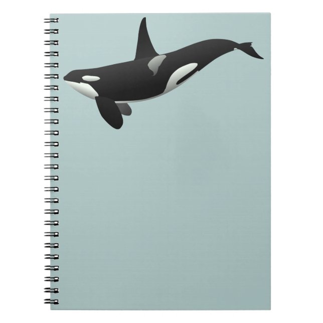 Cuaderno Ballena asesina de orcas blancas y negras (Frente)