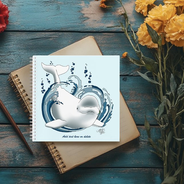 Cuaderno Ballena Beluga Azul (Subido por el creador)