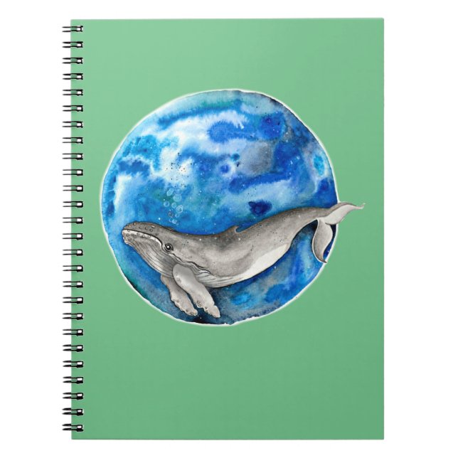 Cuaderno Ballena de la Tierra Azul (Frente)