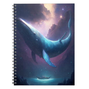 Cuaderno Ballena En El Cielo Fantasía Arte