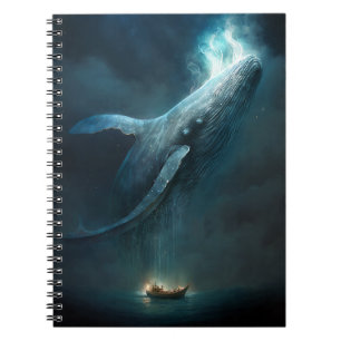 Cuaderno Ballena En El Cielo Fantasía Arte