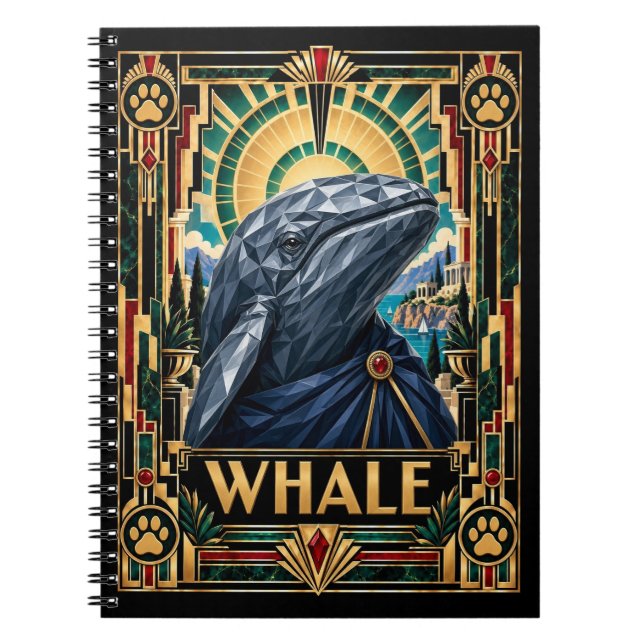 Cuaderno Ballena, Fauna Art Déco (Frente)