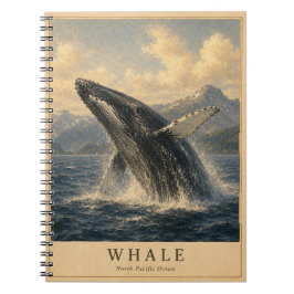 Cuaderno Ballena Pacífico Norte VINTAGE