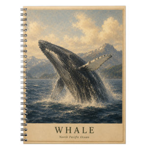 Cuaderno Ballena Pacífico Norte VINTAGE