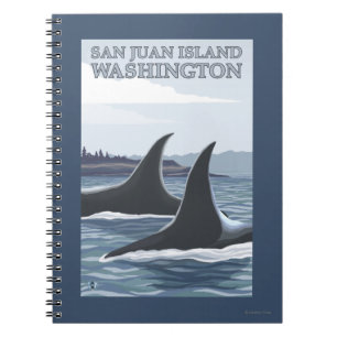 Cuaderno Ballenas #1 - isla de San Juan, Washington de la