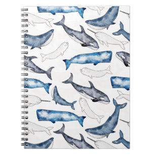 Cuaderno Ballenas de la acuarela