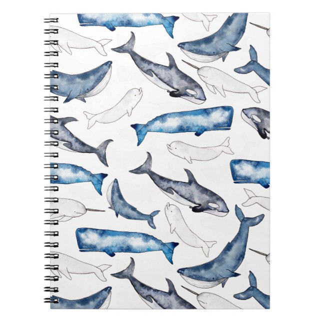 Cuaderno Ballenas de la acuarela (Frente)