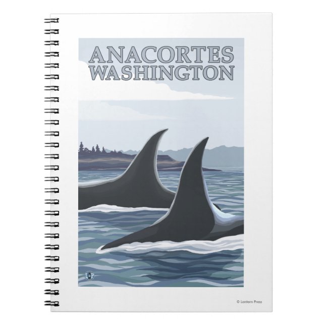 Cuaderno Ballenas Orca #1 - Anacortes, Washington (Frente)