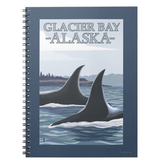 Cuaderno Ballenas Orca #1 - Bahía Glaciar, Alaska (Frente)