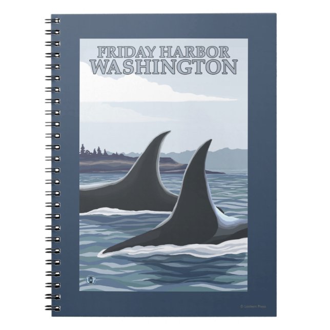 Cuaderno Ballenas Orca #1 - Puerto del viernes, Washington (Frente)