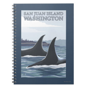 Cuaderno Ballenas Orcas #1 - Isla San Juan, Washington