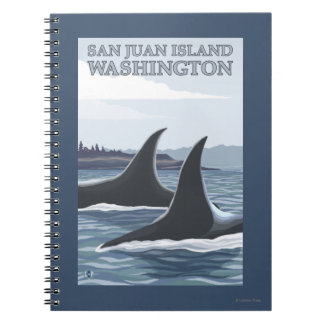 Cuaderno Ballenas Orcas #1 - Isla San Juan, Washington