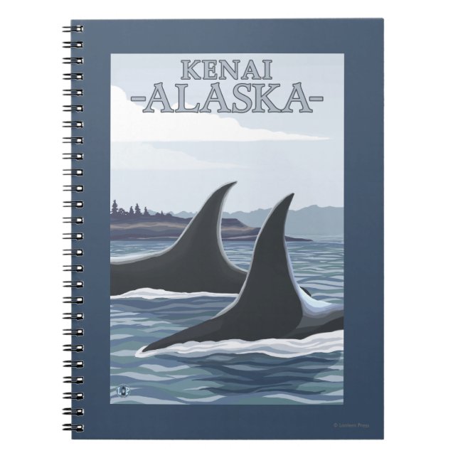 Cuaderno Ballenas Orcas #1 - Kenai, Alaska (Frente)