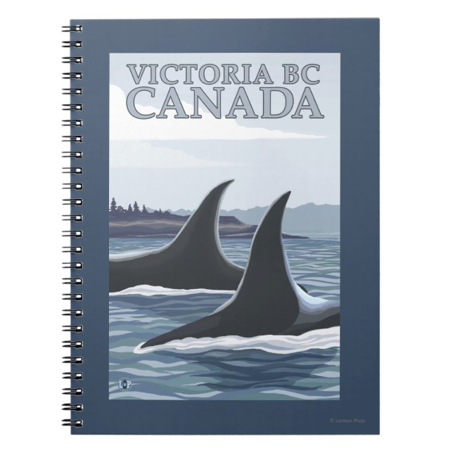 Cuaderno Ballenas Orcas #1 - Victoria, BC Canadá (Frente)