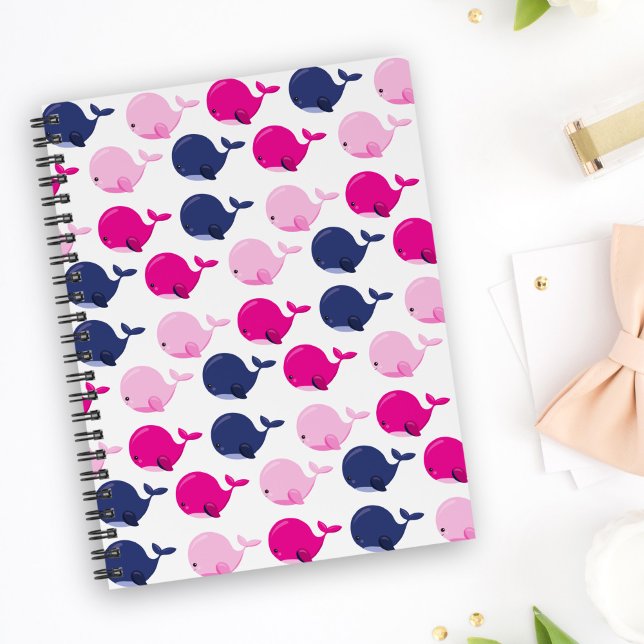 Cuaderno Ballenas, Patrón De Ballenas, Animales Marinos (Subido por el creador)