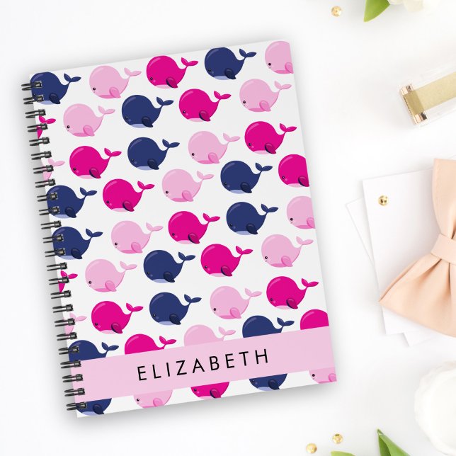 Cuaderno Ballenas, Patrón De Ballenas, Tu Nombre (Subido por el creador)