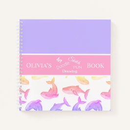 Cuaderno Ballenas Personalizadas Rosas