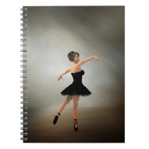 Ballerina con vestido negro