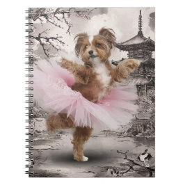 Cuaderno Ballerina Coton de Tuléar en tinta china de templo