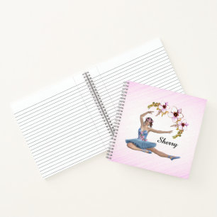 Cuaderno Ballerina en rosa personal azul