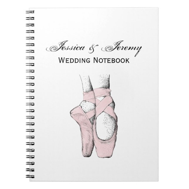 Cuaderno Ballerina pies en Pointe #1 Lt Pink (Frente)