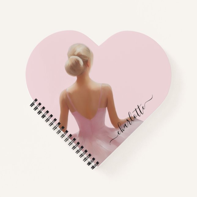 Cuaderno Ballerina pintada de rosa (Anverso)