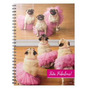 Cuaderno Ballerina Pugs En Tutus