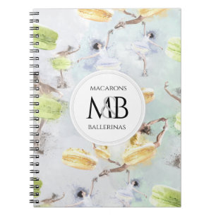 Cuaderno Ballerinas artísticas y acuarela pastel de Macaron