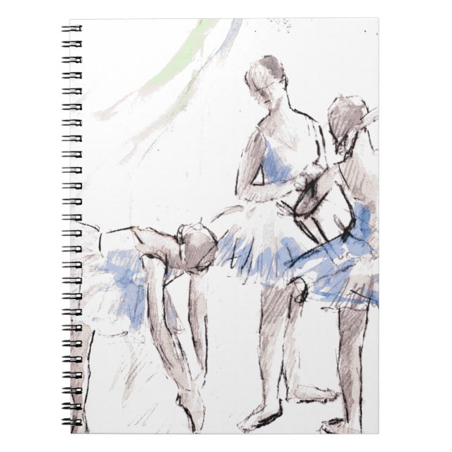 Cuaderno Ballet acuático bailando Ballerina (Frente)