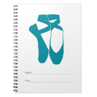 Cuaderno Ballet de Pointe Turquoise
