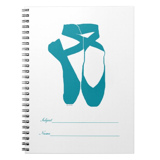 Cuaderno Ballet de Pointe Turquoise (Frente)