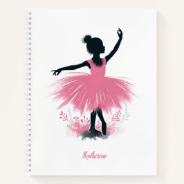 Cuaderno Ballet elegante Ballerina Silhouette