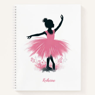 Cuaderno Ballet elegante Ballerina Silhouette