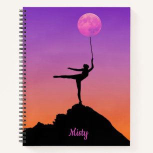 Cuaderno Ballet Moon Balance Nombre Personalizado