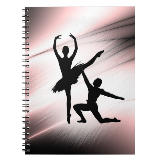 Cuaderno Ballet Pareja Baila Acento Rosa (Frente)