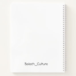 Cuaderno Balochi es un bloc de notas en espiral para estudi