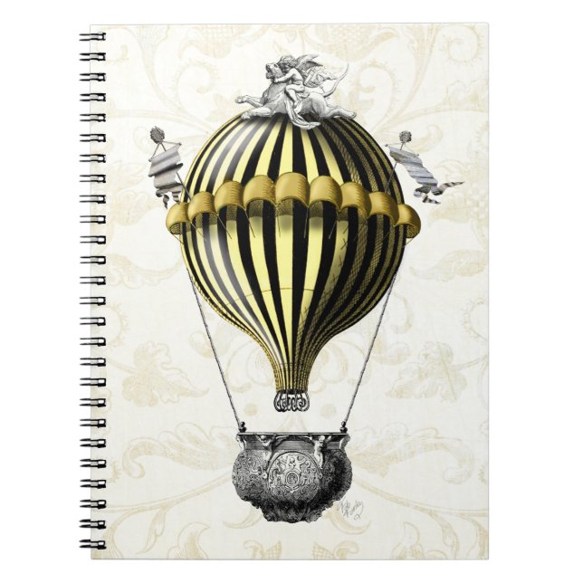 Cuaderno Balón barroco amarillo negro (Frente)
